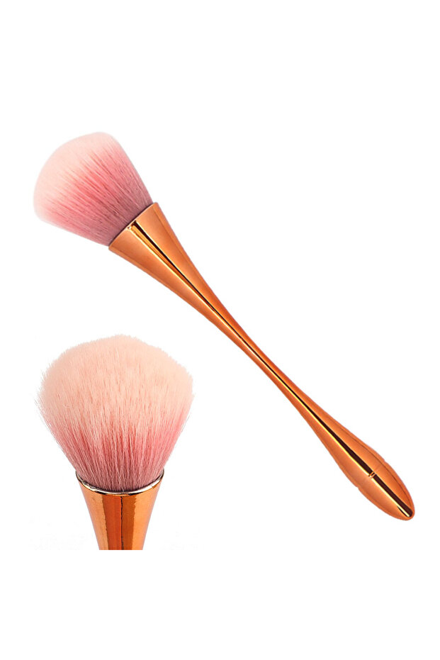 gold Cosmetic Brush Loose Powder Brush Oversized Highlighting Brush Blush Brush Soft Hair Makeup Fix