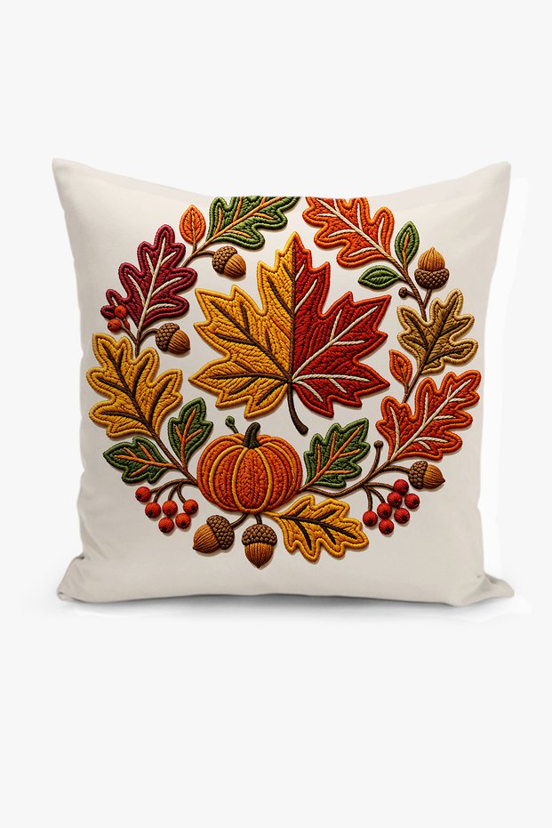 Double-Sided Digital Print Throw Pillow Cover - Autumn Series