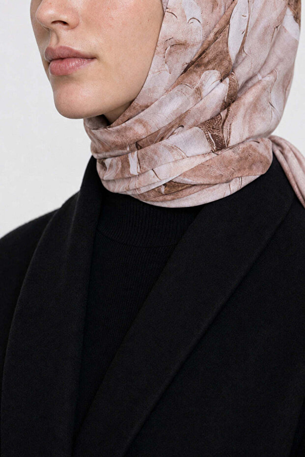Garden Pattern Organic Scarf