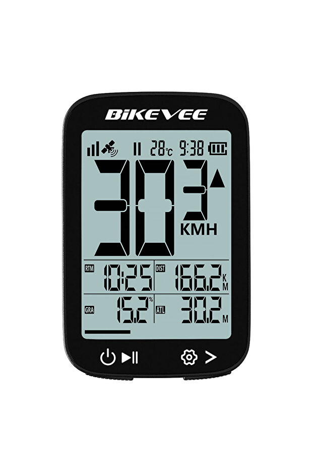 Black-1 Bike Computer Wireless GPS Bicycle Odometer MPH KM/H Bike Speedometer Cycling Odometer Track