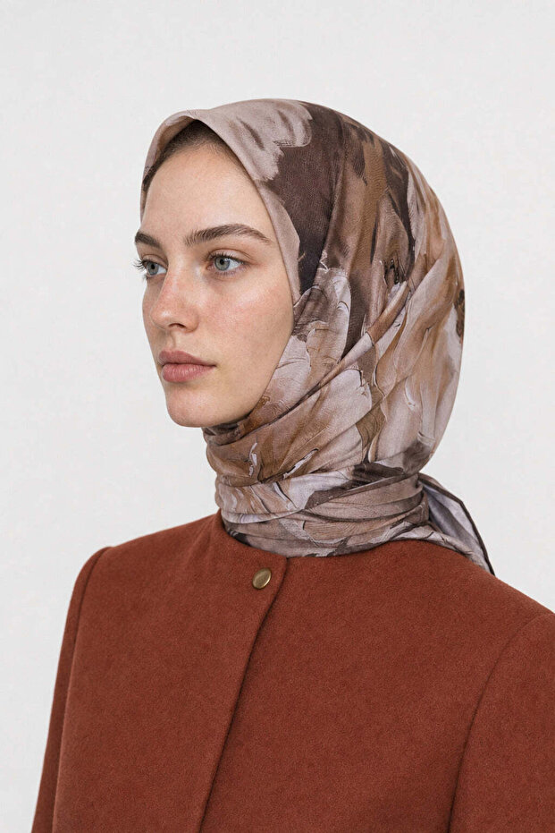 Garden Pattern Organic Scarf