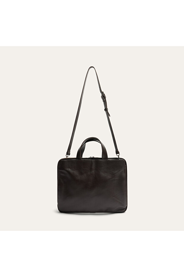 Men's Brown Strap Handbag