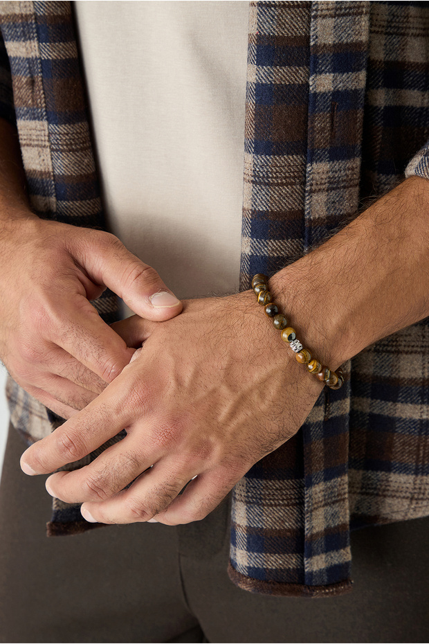 Natural stone bead bracelet