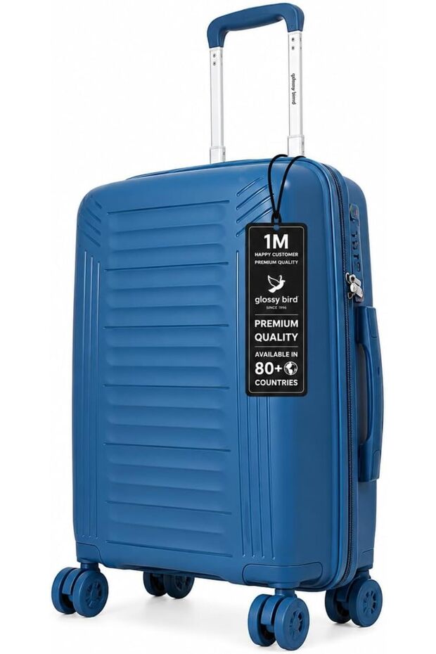 Large Hard Shell Suitcase, Expandable Polypropylene PP Luggage with TSA007 Combination Lock, Double Zipper, Spinner Wheels and USB Charging Port, Travel Trolley Bag - 24 inch
