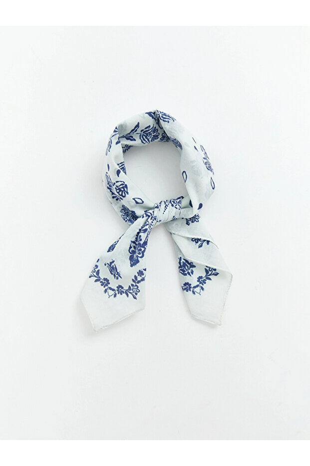 Lcw Accessories Navy Blue Patterned Women's Scarf