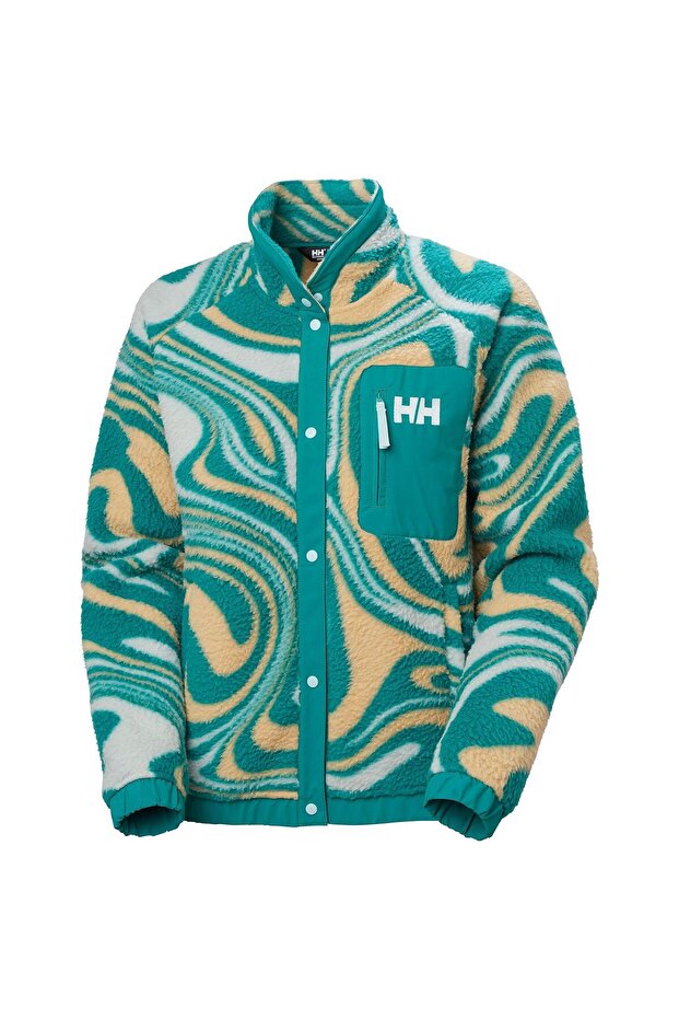 W Imperial Printed Pile Snap Coat