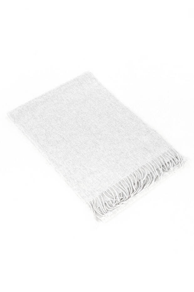 Gray 100% Wool Kaşkol
