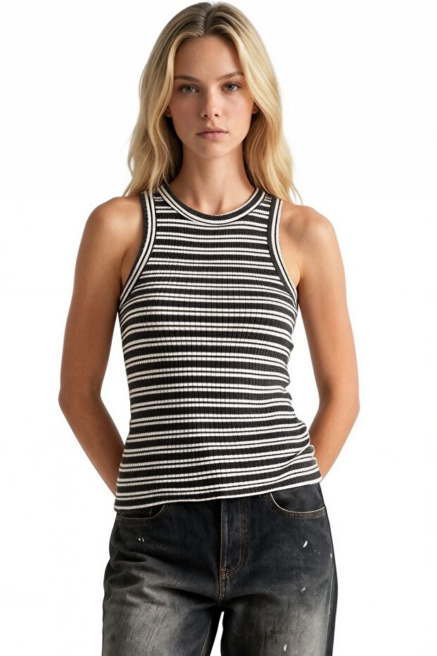 Busem Cotton Elastane Women's Strappy Blouse
