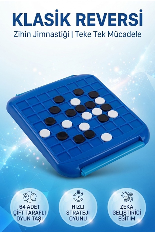 Classic Reversi Experience: Intelligence Strategy Mind Gymnastics Educational and Instructional Box Toy