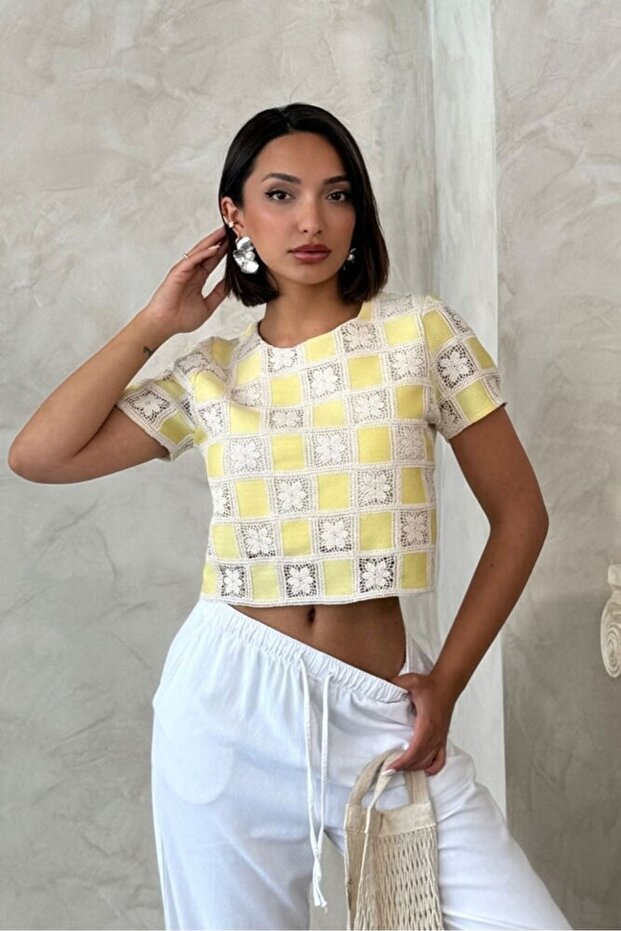 Women's Dama Blouse D2619 Yellow