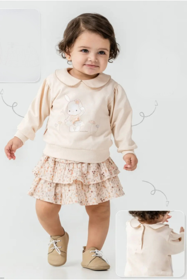 Baby Girl Skirted Set Mon-52056