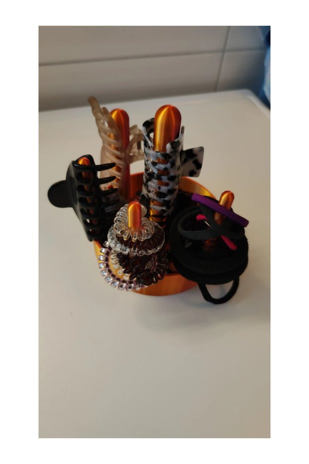 Hair Clip and Hair Rubber Organizer – Holder Stand for Clips, Barrettes, and Rubber Bands