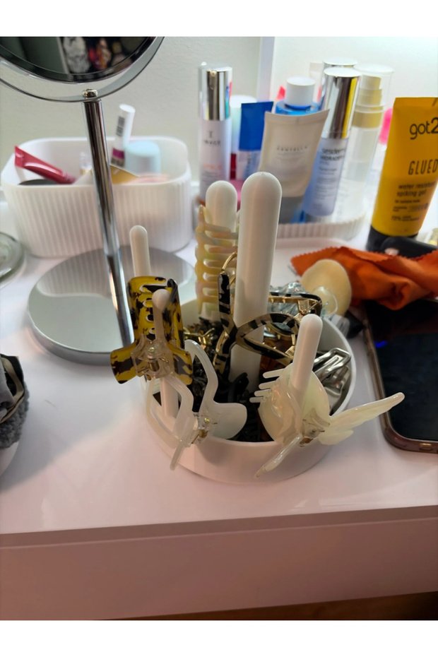 Hair Clip and Hair Rubber Organizer – Holder Stand for Clips, Barrettes, and Rubber Bands