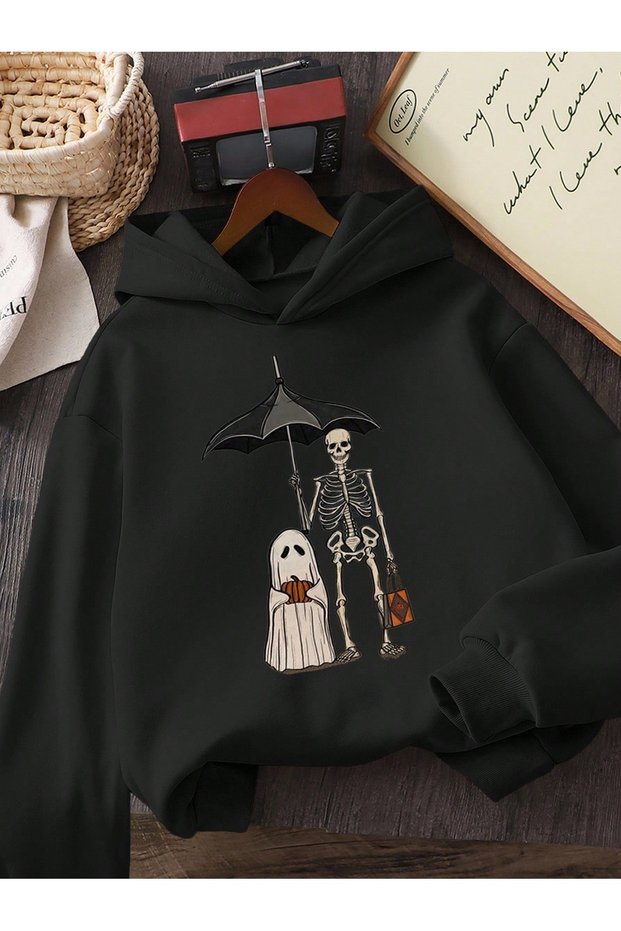 Hallowen Printed Hoodie Sweatshirt 100% Cotton |   Supriz with a Gift