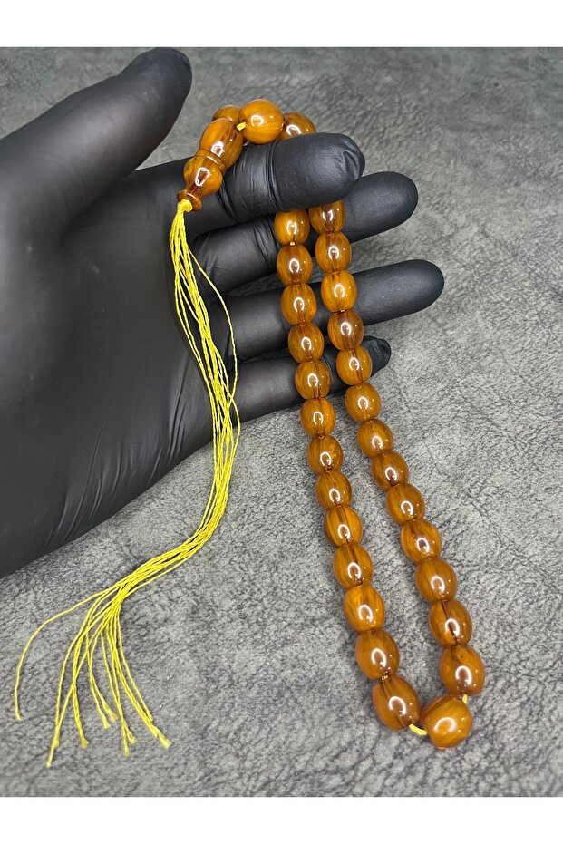 Otutturma İmameli High-End Collectible Crimped Amber Prayer Beads