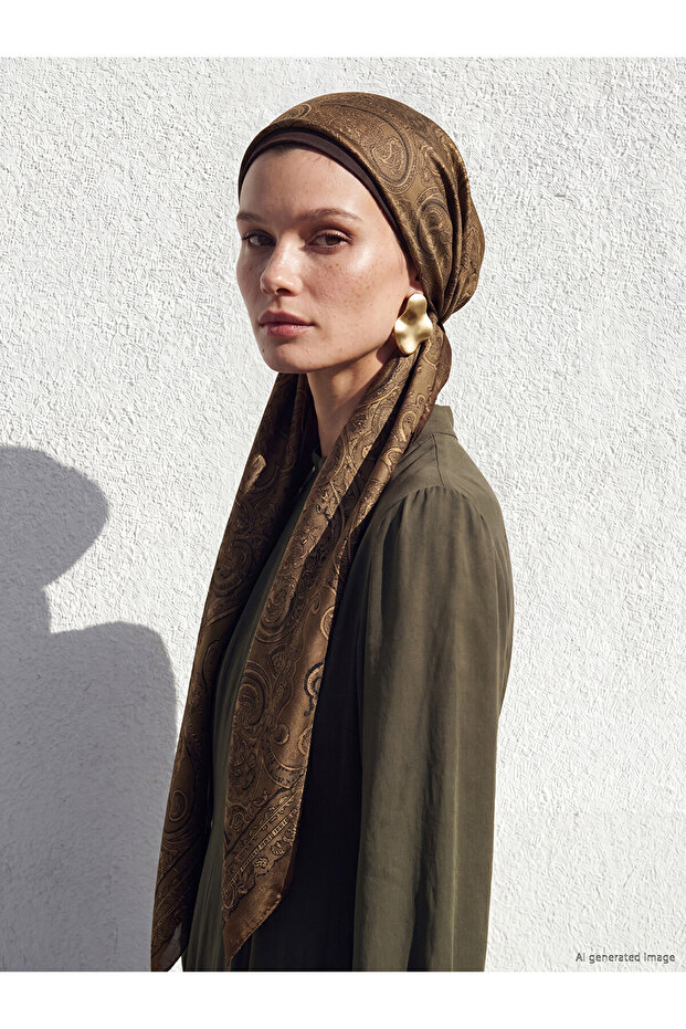 Modest Patterned Women's Shawl