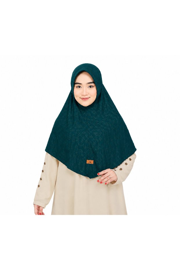Elegant Floral Hijab for Women by – Embroidered Islamic Headscarf, Modest Hijab for Everyday Wear