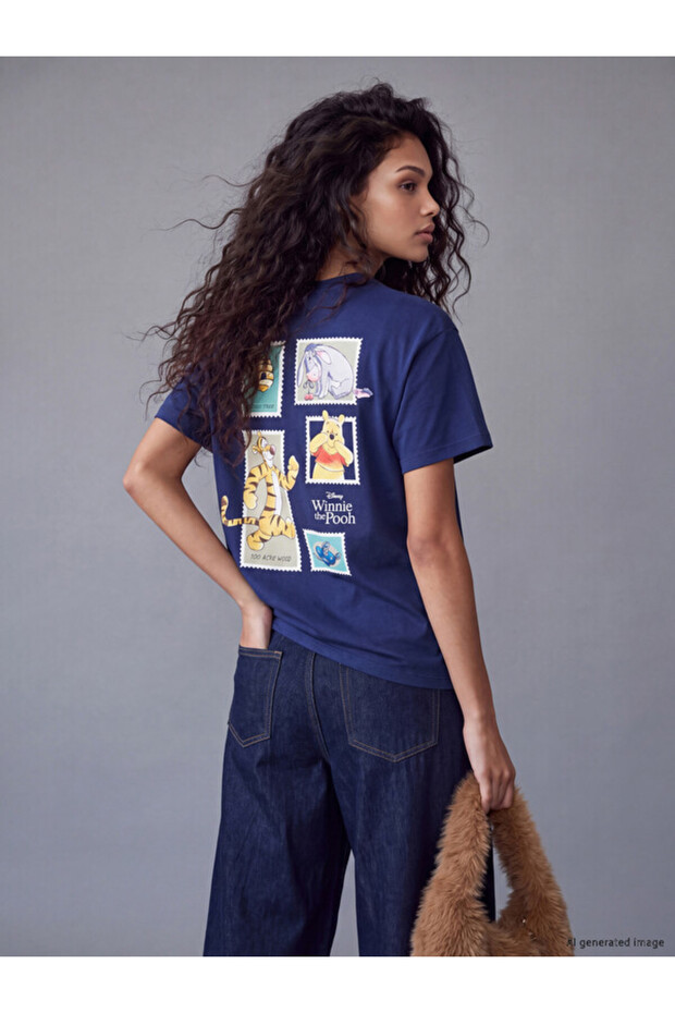 Quality Parts from Çelebi Store Winnie the Pooh Printed 100% Cotton Women's T-Shirt