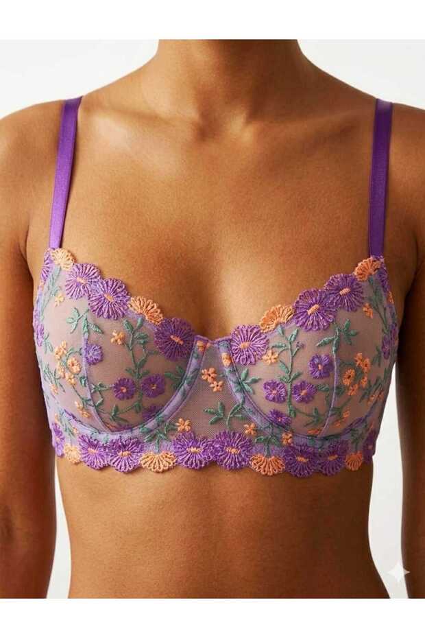 Floral Underwire Bra Lingerie Set - Lace Lingerie