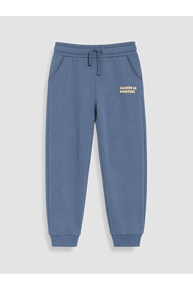 Ozmarka New Season Indigo Printed Boys' Jogger Sweatpants
