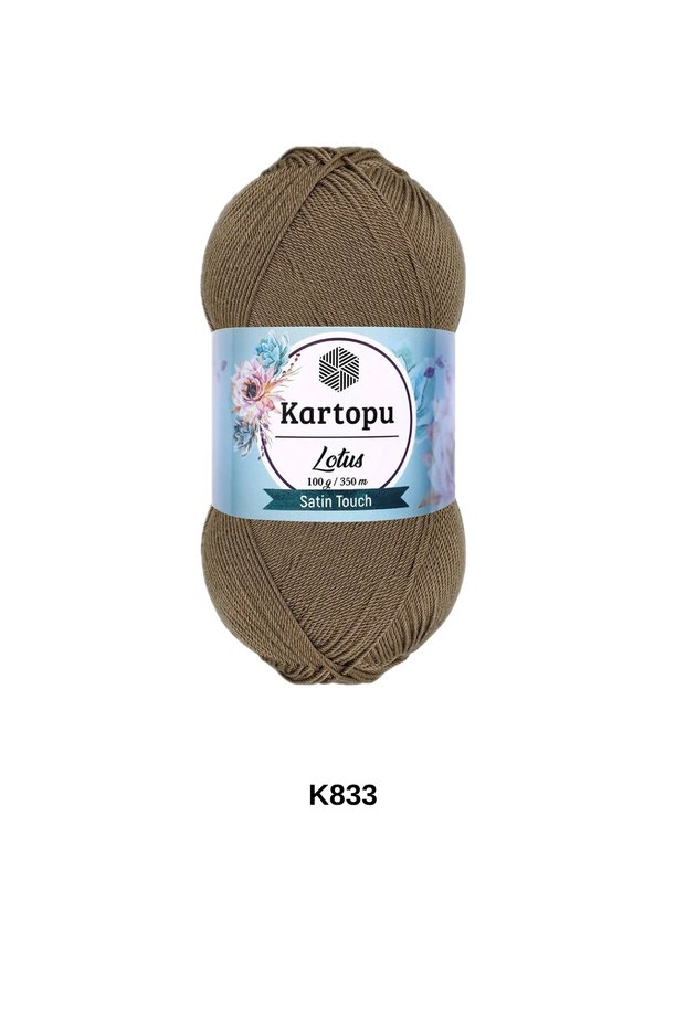 1 Piece Kartopu Lotus 100 Grams 350 Yards Microfiber Anti-Pilling Acrylic Hand Knitting Yarn Color: K833