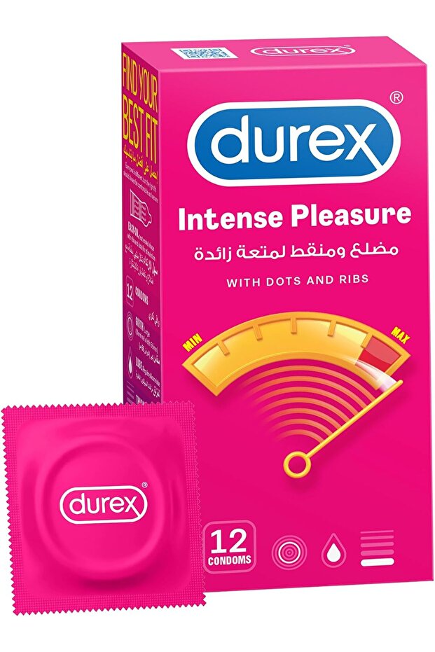 Intense Pleasure Condoms for Men - Pack Of 12