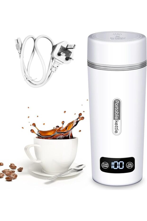 350ml Portable Electric Travel Kettle with 4 Temperature Settings