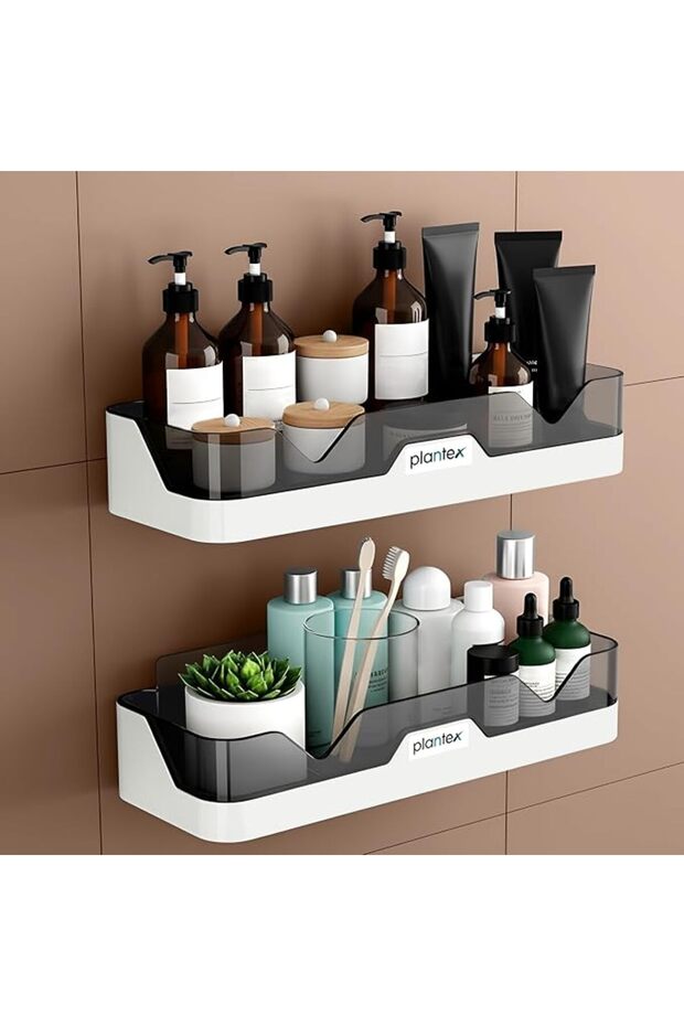 Premium Self-Adhesive Bathroom Shelf for Wall/Multi-Purpose Rack with Magic Sticker/Organise