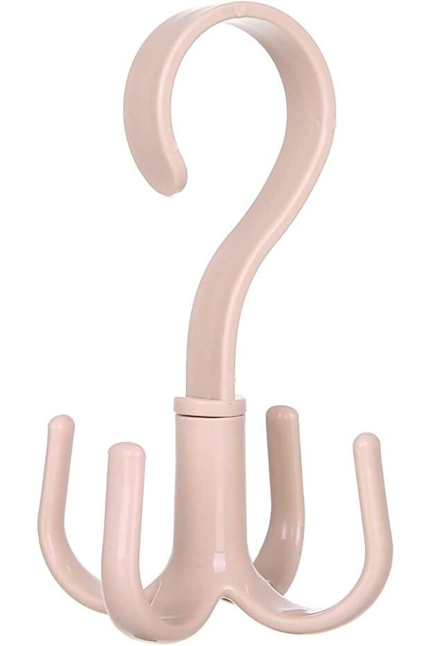 Rotating Handbag Hanger with 360° Swivel Hook (Beige)