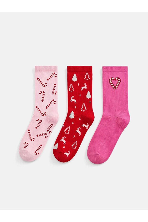 New Year's Themed Women's Socks 3-Pack (W6)