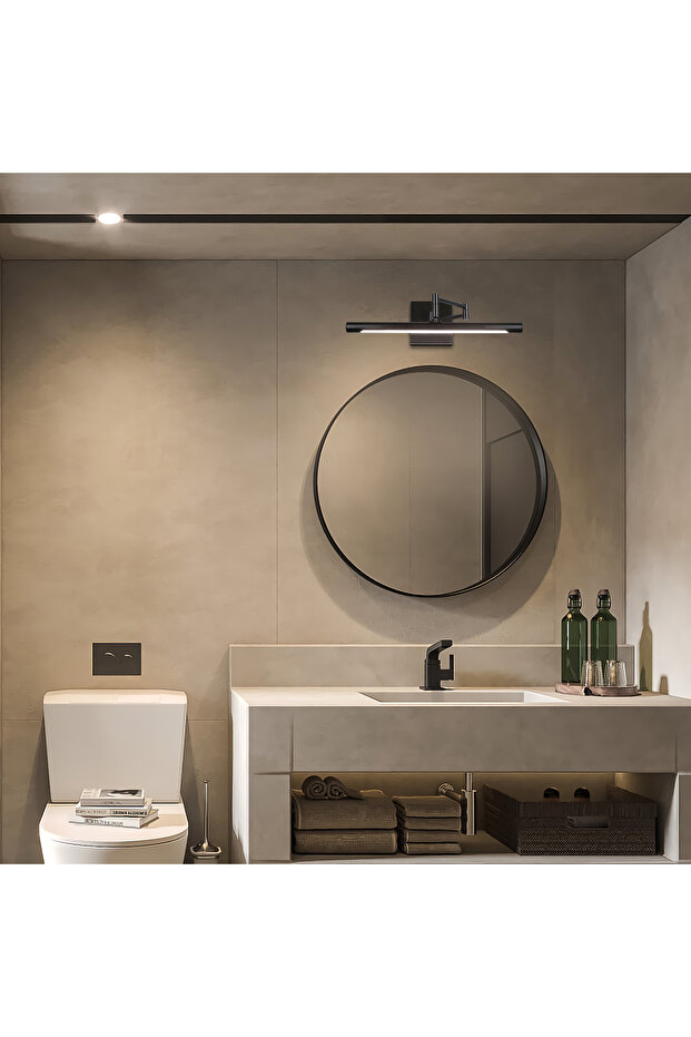 Modern Wall-Mounted Integrated LED Light | Black Body