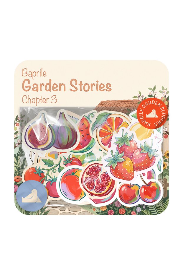 Fruits and Flowers 30 Pieces Sticker Pack Agenda Notebook Laptop Botanical Sticker Set