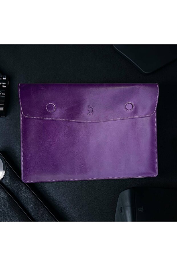 MacBook Air /13-14-16 Inch Compatible Genuine Crazy Leather Case