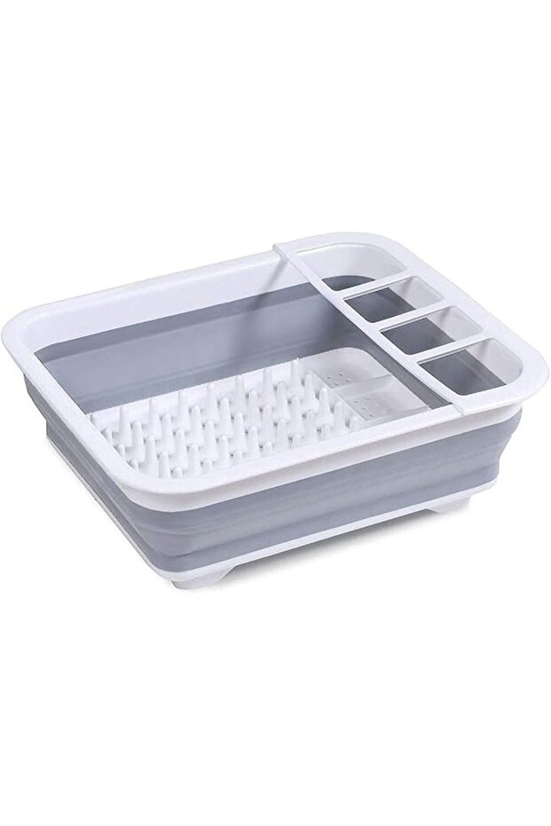 Drainage basket Foldable Plastic Dish Drying Rack Over The Sink Dish Drainer Fruit Vegetable Washing