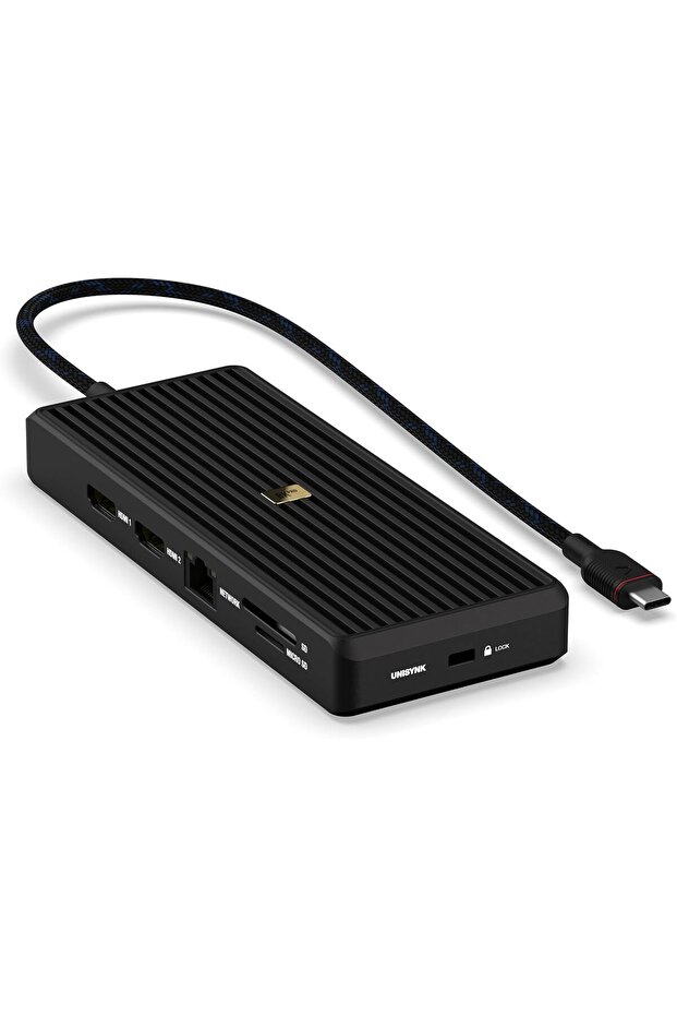 12 PORT USB-C HUB 8K 100W BLACK