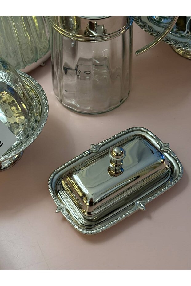 Stainless Steel Silver Butter Dish