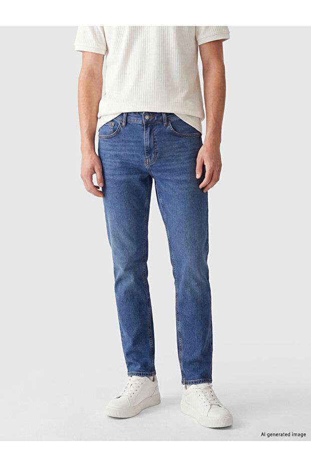 Lcw Eco Indigo 750 Slim Fit Men's Jeans