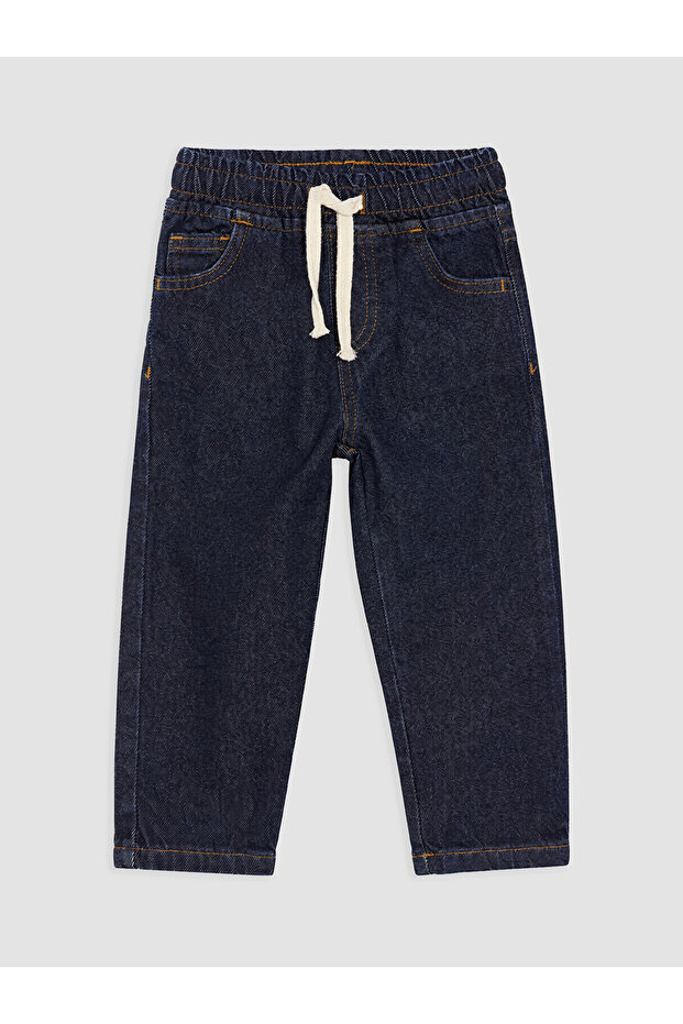 Blue Elastic Waist Boys' Jean Trousers