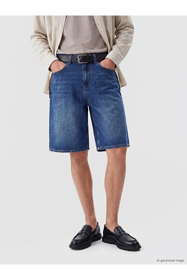 Lcw Jeans Indigo Loose Fit Men's Jean Jort