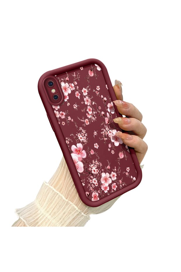 iPhone X/Xs Compatible Elegant Dal Cherry Blossom Case, Fresh Young Girl Air