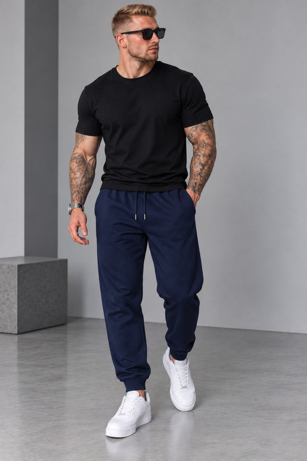 Chicago Sweatpants - Sports Sweatpants with Elastic Cuffs
