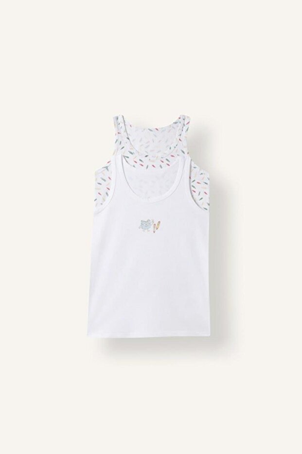 Printed and Patterned 2-Pack Undershirts for Boys (26 Au)