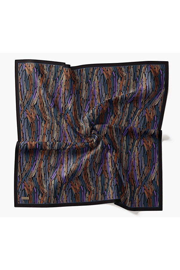 Velora Scarf Modern Zebra Navy Blue