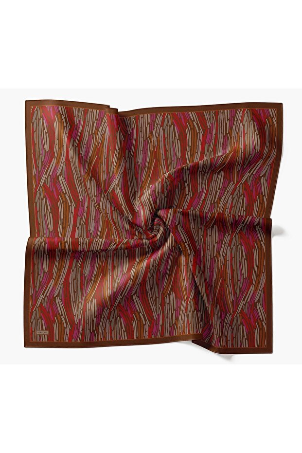 Velora Scarf Modern Zebra Chocolate Brown
