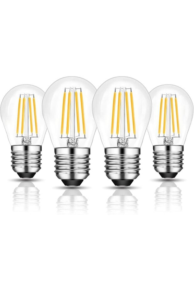 G45 E27 Dimmable Bulb 60W Equivalent, Soft Warm White 2700K, 4Pack