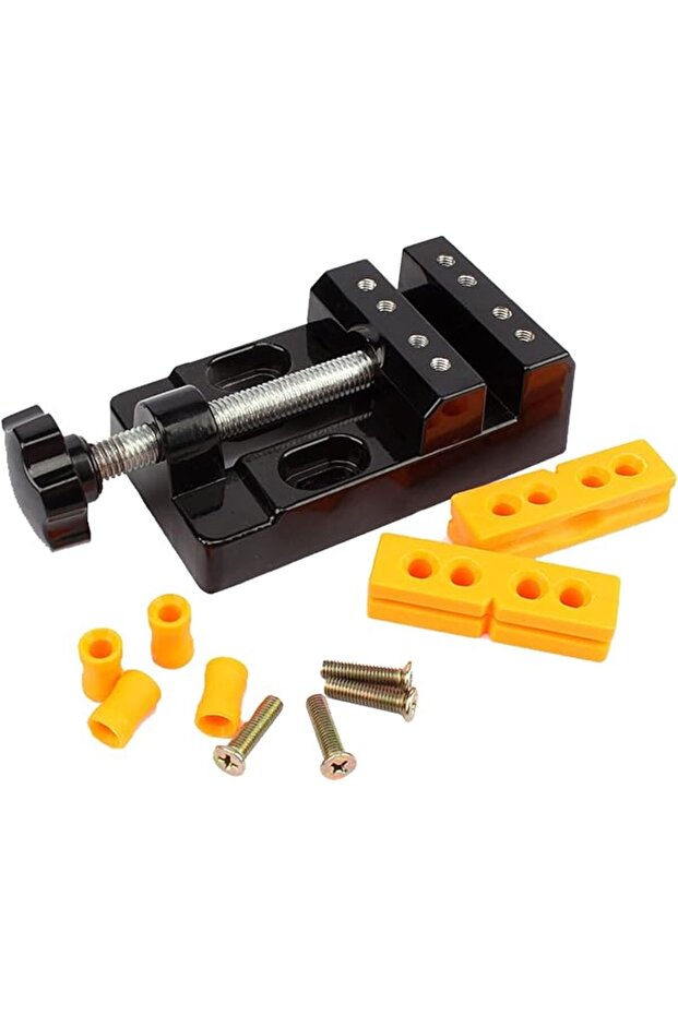 Universal Mini Drill Press Vise Clamp, Compact Table Bench Vice for Jewelry Making, 57mm Ja