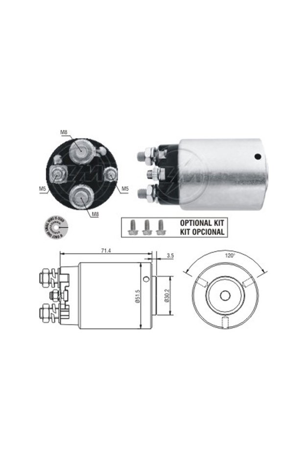 862 Starter Solenoid 12V Buick / Chevrolet / Pontiac / Gmc