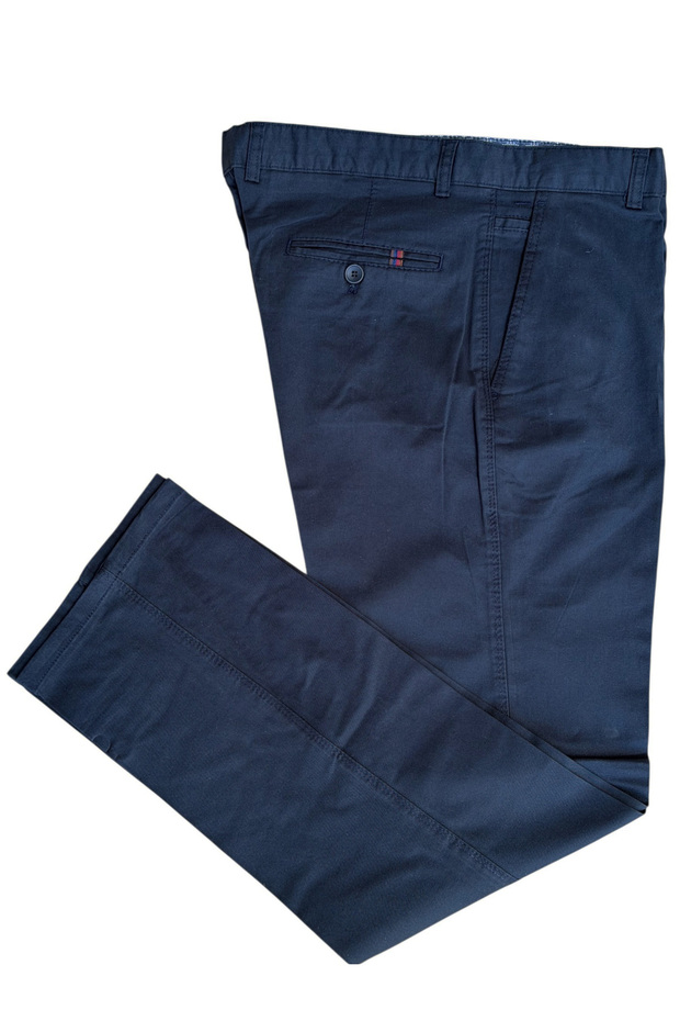 Regular Fit Normal Cut Lycra Flexible Comfortable High Waist Cotton Linen Men's Gabardine Trousers
