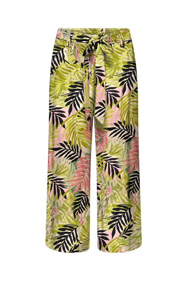 Onlnova Life Vis Crop Palazzo Pant Wvn 15222225 Patterned Viscose Women's Pants