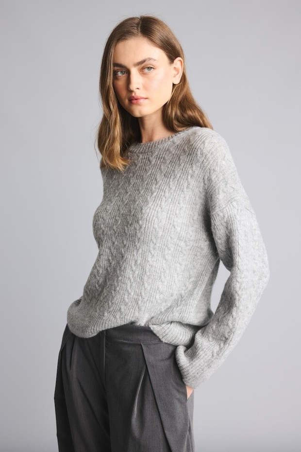 Oversized Crew Neck Knitwear Sweater F5235Ax26Wn